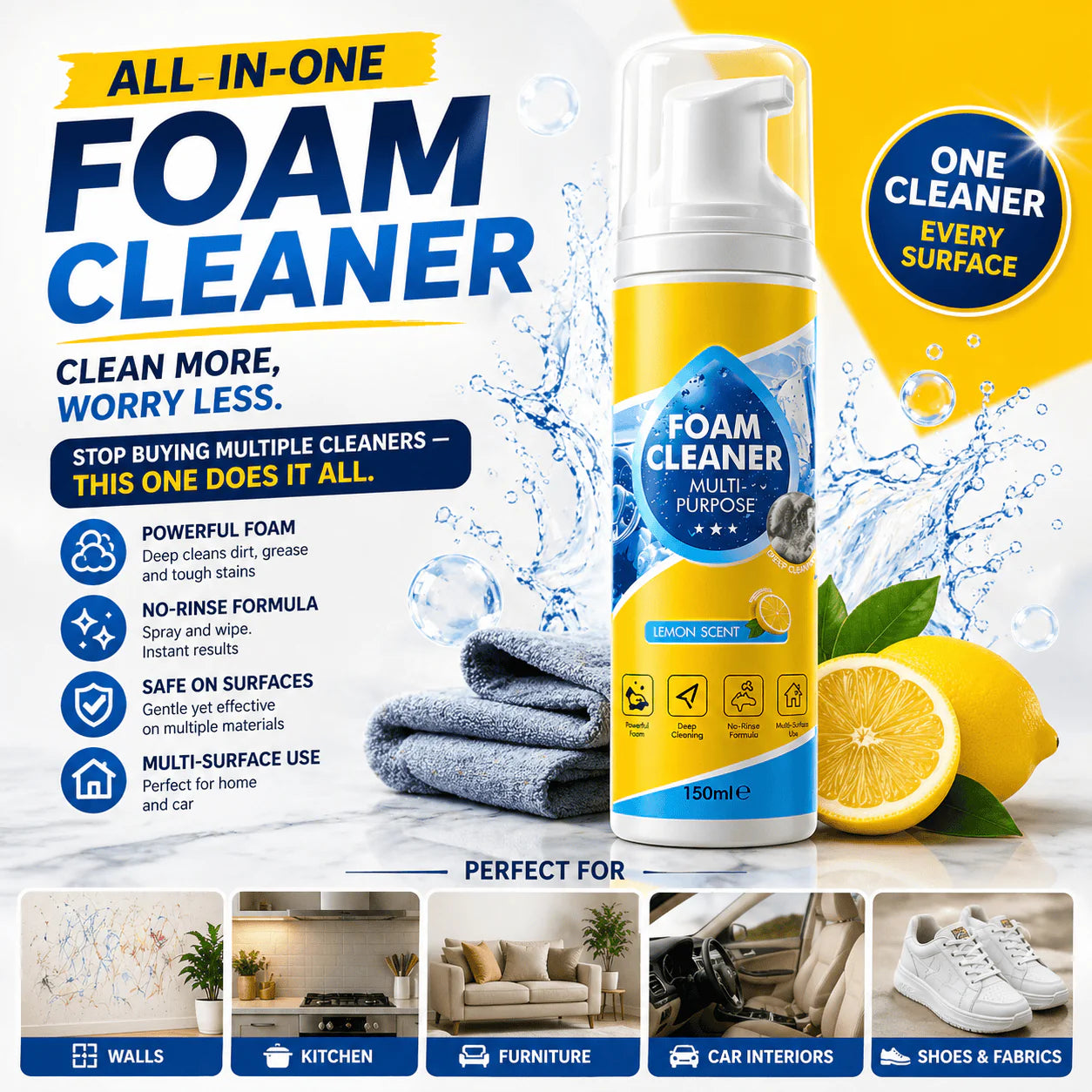 Mltifunctional Foam Cleaner