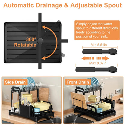 2-Tier Space-Saver Dish Rack