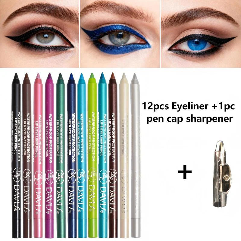12 Color Eyeliner Pencil