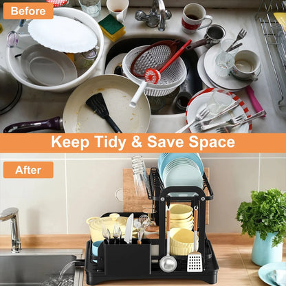 2-Tier Space-Saver Dish Rack