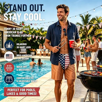 Patriot Prank Swim Trunks