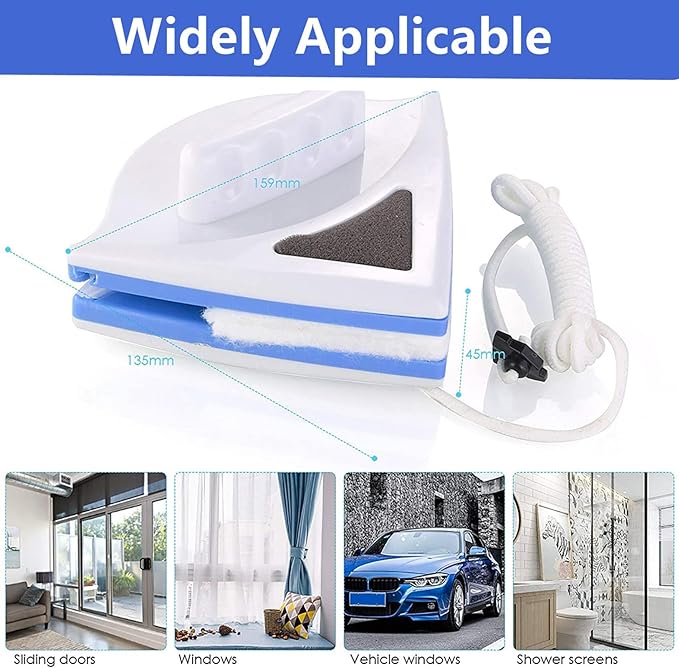 Double Sided Magnetic Window Glass Cleaner