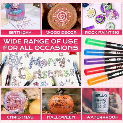 Glitter Outline Paint Markers