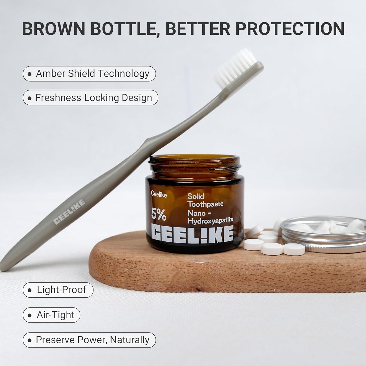 CEELIKE Hydroxyapatite Toothpaste Tablets