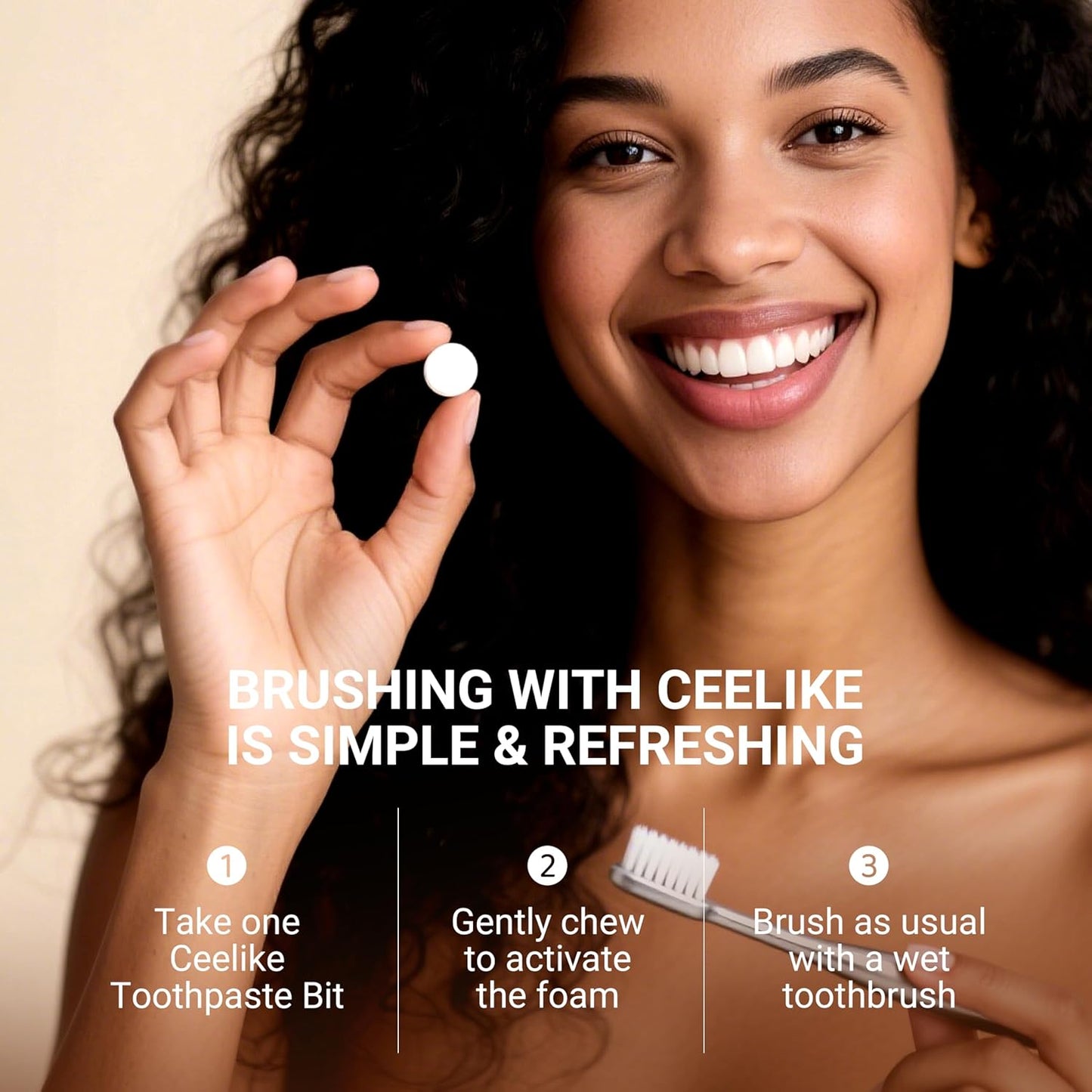 CEELIKE Hydroxyapatite Toothpaste Tablets