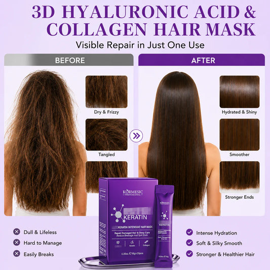 3D Hyaluronic Acid Collagen Hair Mask 10g (20 Pack)
