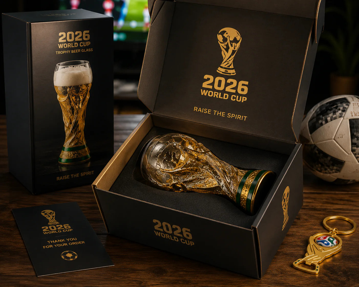 Premium 2026 Trophy Beer Glass