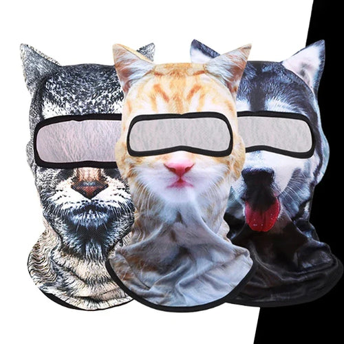 D Animal Face Ski Balaclava