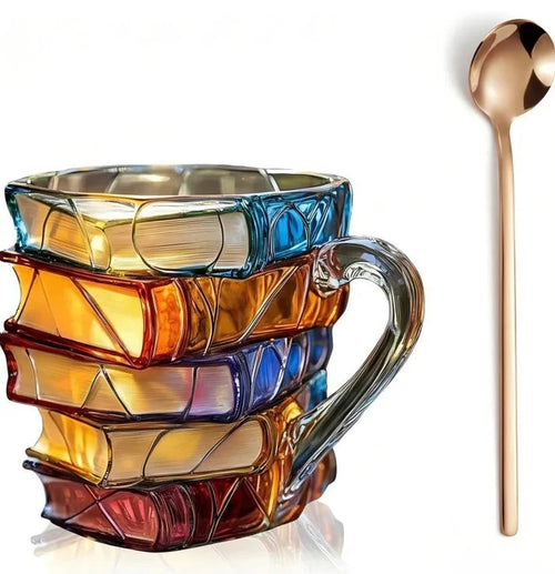 3d Painted Books Coffee Mug