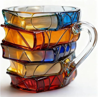 3d Painted Books Coffee Mug