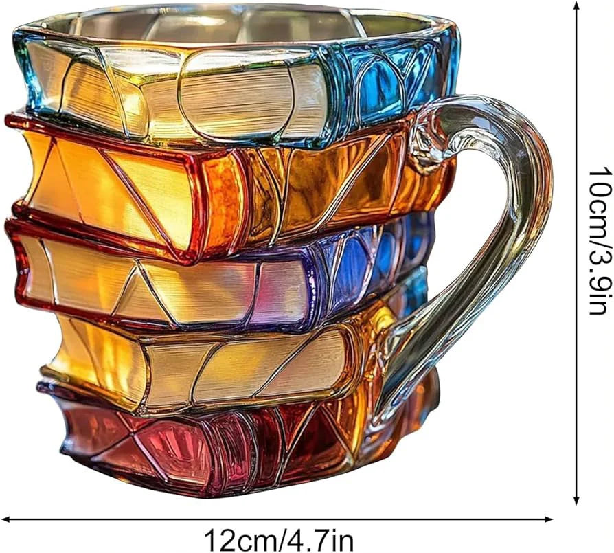 3d Painted Books Coffee Mug