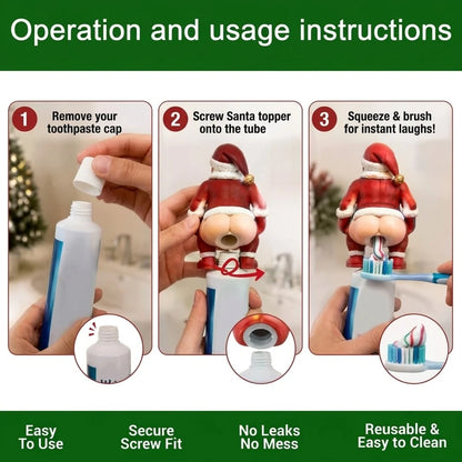 Santa Toothpaste Attachment (2 Pieces)