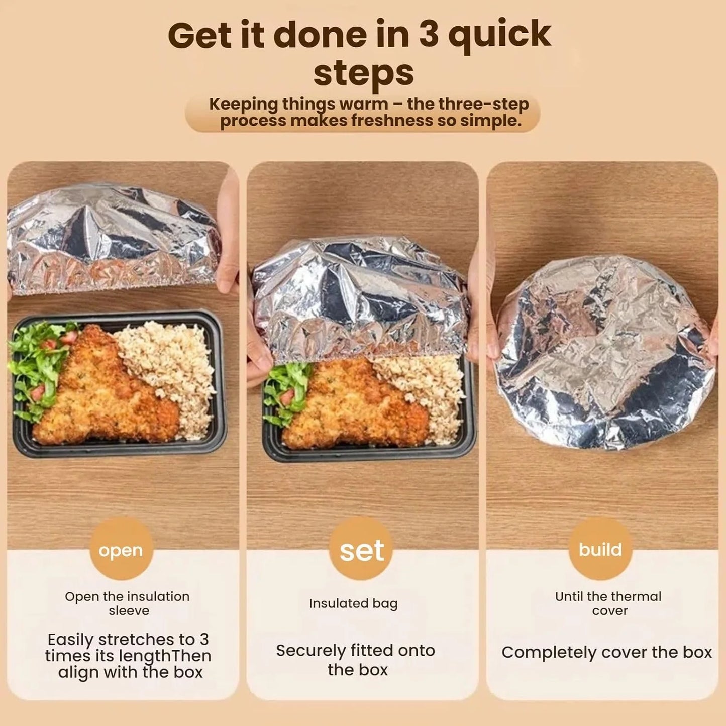 Reusable Aluminum Foil Food Covers (30 Pcs)